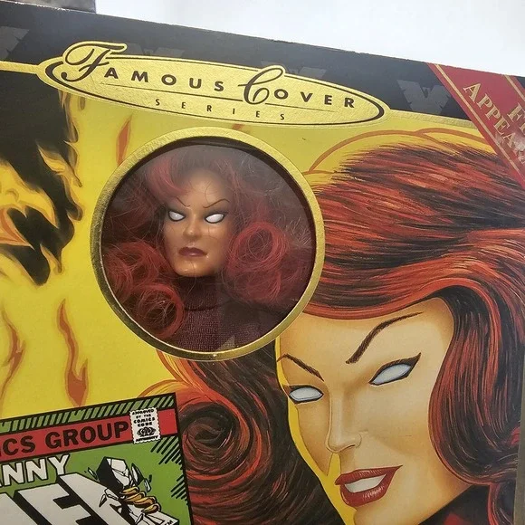 Marvel Dark Phoenix Famous Cover Series 8 Inch Toy Biz Figure Open Boxed - Picture 6 of 9